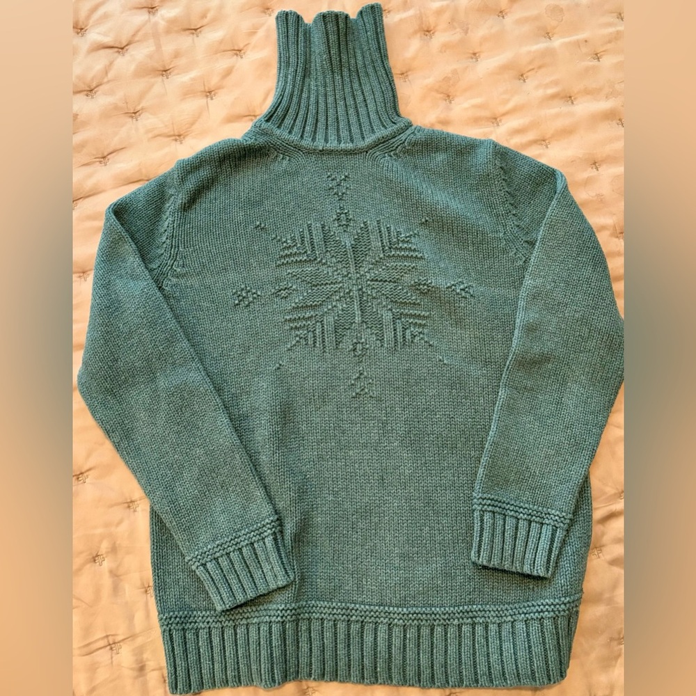 Lauren Snowflake Cotton Turtleneck Sweater